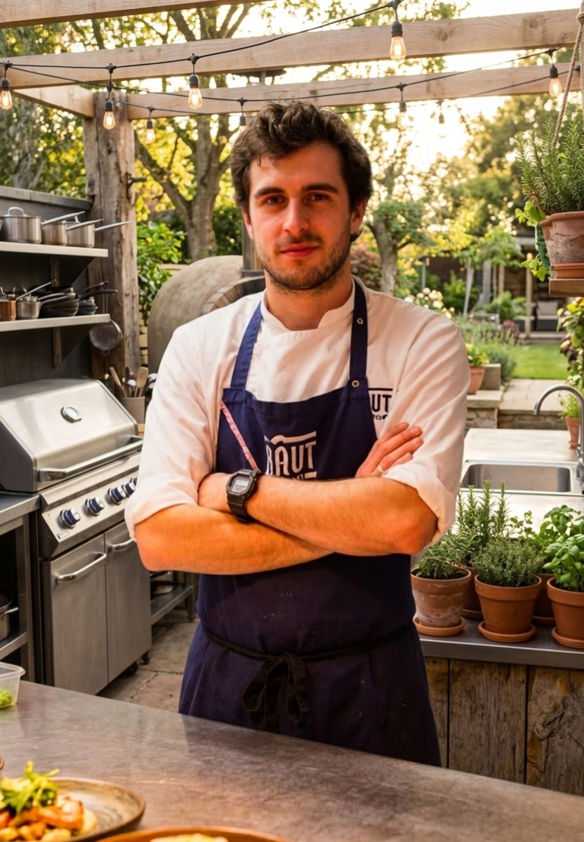 Chef Tomás Alencar em ação